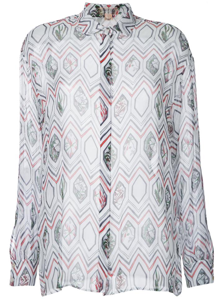 Giambattista Valli Geometric Printed Shirt - White