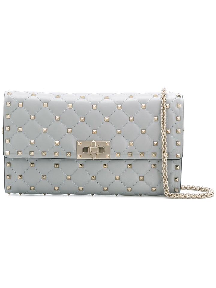 Valentino Valentino Garavani Rockstud Spike Shoulder Bag - Grey