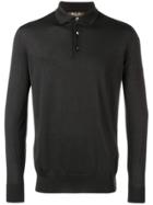 Loro Piana Long Sleeve Polo Shirt - Black