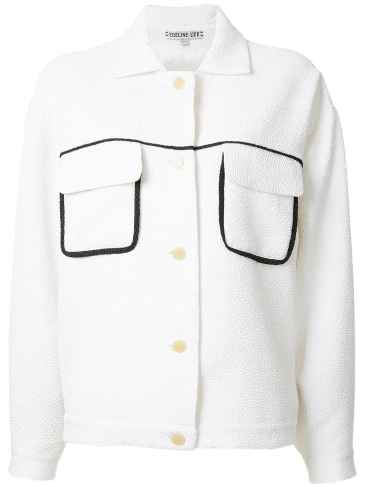 Edeline Lee - Gabo Jacket - Women - Polyester/spandex/elastane - 8, White, Polyester/spandex/elastane