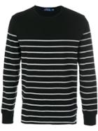 Polo Ralph Lauren Striped Logo Sweater - Black