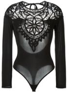 For Love And Lemons Crochet Shoulders Panel Blouse