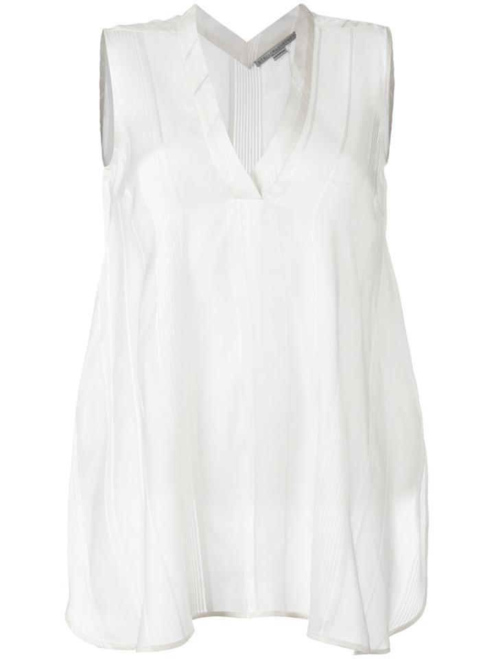 Stella Mccartney V-neck Top, Women's, Size: 40, White, Silk