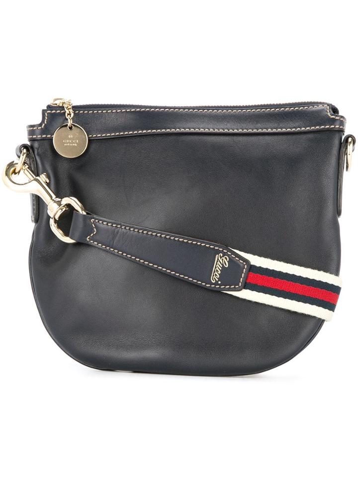 Gucci Vintage Shelly Line Cross Body Shoulder Bag - Blue