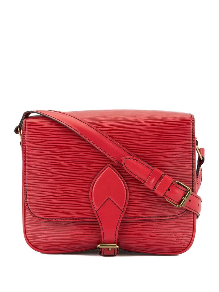 Louis Vuitton Vintage Cartouchiere Shoulder Bag - Red