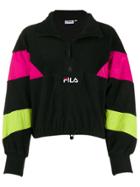 Fila Colour Block Zipped Sweatshirt - Black