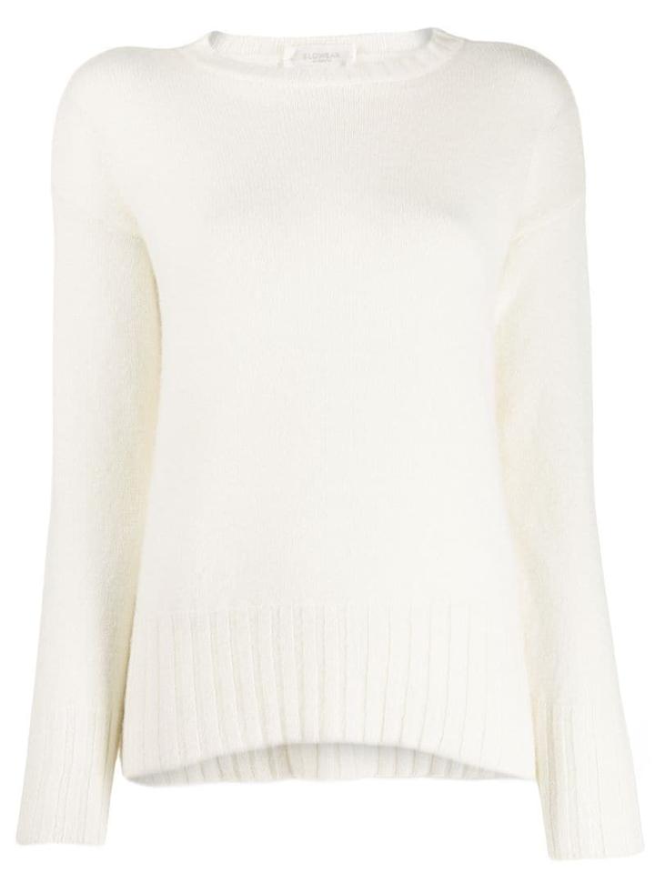 Zanone Ribbed Neck Jumper - Neutrals