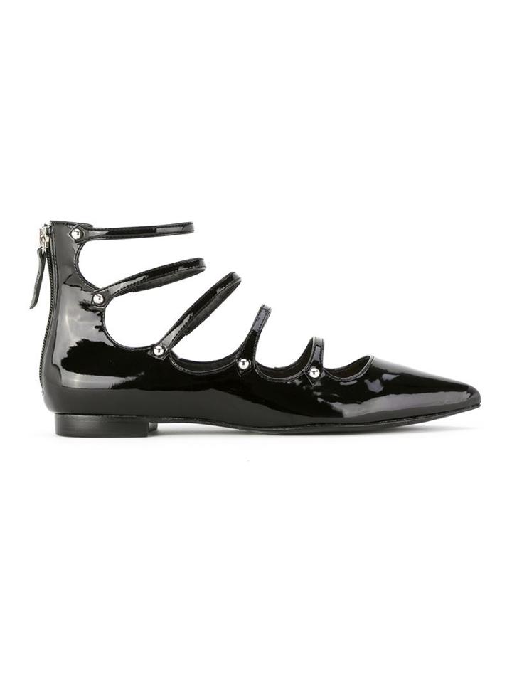 Schutz Patent Leather Ballerinas