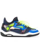 Lanvin Contrast Panel Sneakers - Blue