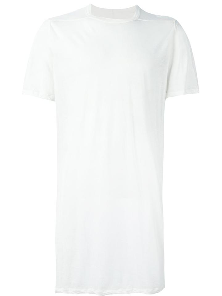 Rick Owens Long T-shirt, Men's, Size: Medium, White, Cotton