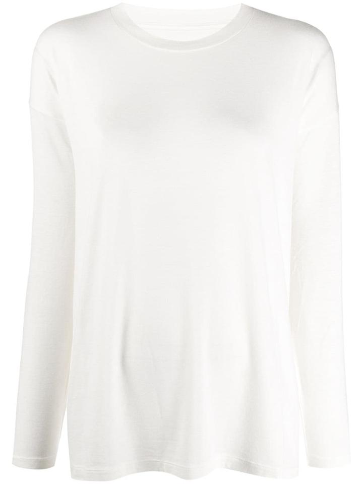 Mm6 Maison Margiela Dropped Shoulders Knitted Top - White