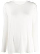 Mm6 Maison Margiela Dropped Shoulders Knitted Top - White