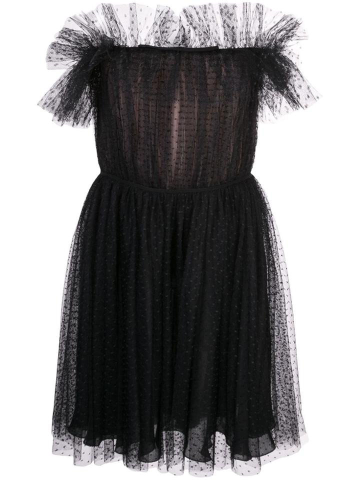 Giambattista Valli Ruffled Mini Dress - Black