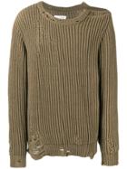 Common Wild Raglan Sleeve Jumper - Green