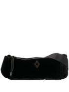 Marcelo Burlon County Of Milan Cross Velvet Belt Bag - Black