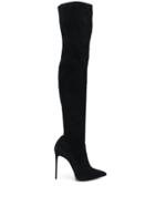 Le Silla Over The Knee Stiletto Heel Boots - Black