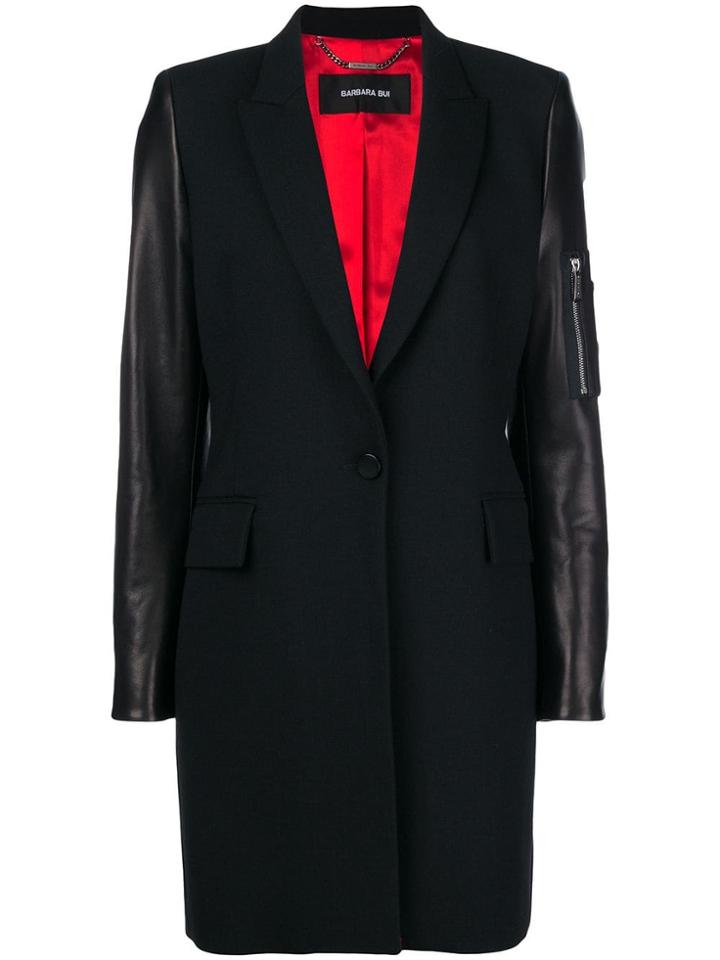 Barbara Bui Panelled Coat - Black