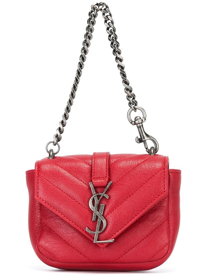 Saint Laurent Mini 'college' Bag, Women's, Red