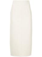 H Beauty & Youth High-waist Pencil Skirt - White