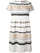 Max Mara Studio - Laude Dress - Women - Cotton/polyester/spandex/elastane/silk - S, Nude/neutrals, Cotton/polyester/spandex/elastane/silk