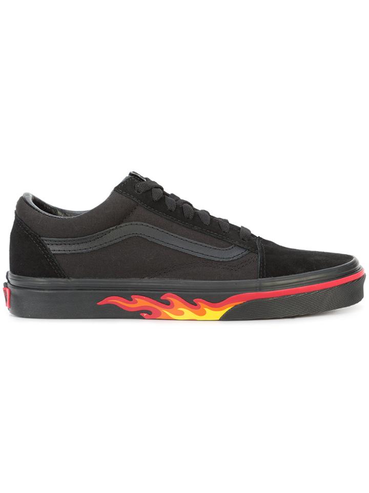 Vans Old Skool Flame Lace-up Sneakers - Black