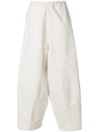 Labo Art Wide-legged Cropped Trousers - Nude & Neutrals