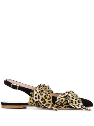 Gia Couture Eva Ballerinas - Black