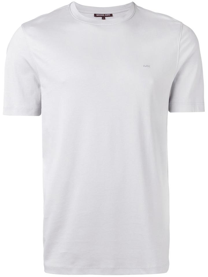 Round Neck T-shirt - Men - Cotton - L, Grey, Cotton, Michael Kors