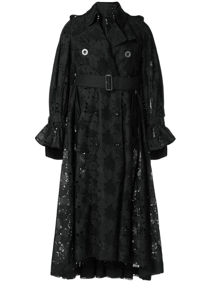 Sacai Lace Coat - Black