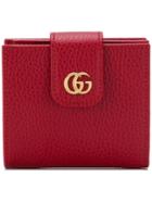 Gucci Gg Marmont Card Holder - Red
