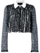Giambattista Valli Tweed Jacket, Women's, Size: 42, White, Cotton/polyamide/viscose