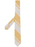 Thom Browne Wide Repp Stripe Necktie - Yellow