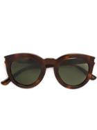 Saint Laurent Eyewear - 'sl 102 Surf' Sunglasses - Women - Acetate - One Size, Brown, Acetate