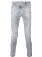 Dsquared2 'tidy Biker' Jeans, Men's, Size: 48, Grey, Cotton/spandex/elastane/polyester