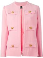 Jean Louis Scherrer Vintage Multiple Pocket Jacket - Pink & Purple