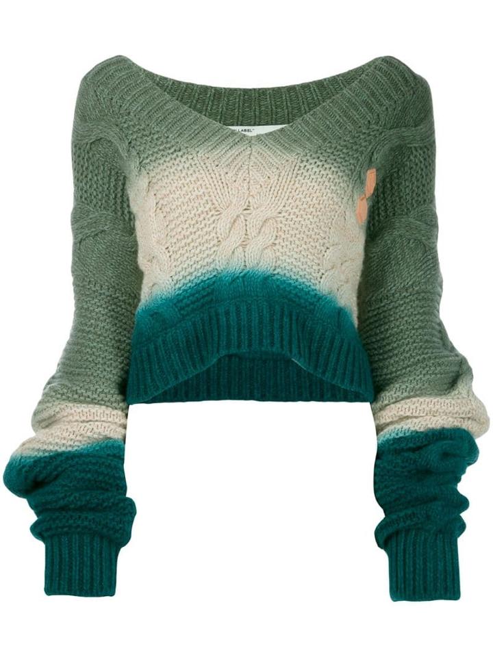 Off-white Needle Punched Jumper - Blue