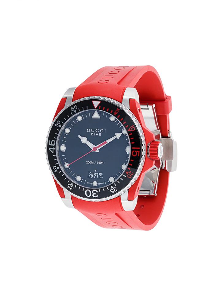Gucci Dive Watch - Red