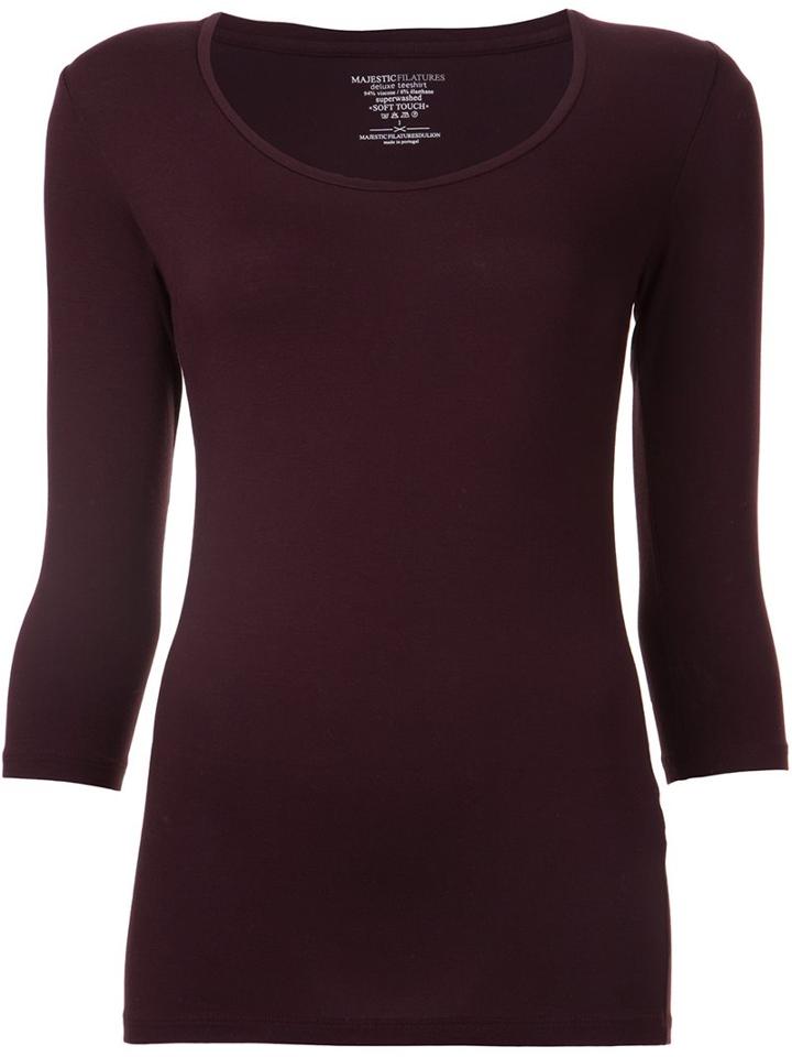 Majestic Filatures Three-quarter Sleeved T-shirt