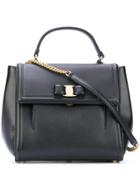 Salvatore Ferragamo Medium Vara Top Handle Bag - Black