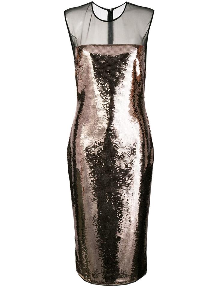 Tom Ford Sequin Midi Dress - Metallic