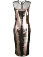 Tom Ford Sequin Midi Dress - Metallic