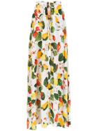 Isolda Printed Long Skirt - Multicolour