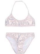 Finger In The Nose - Bandeau Bikini - Kids - Polyamide/polyester/spandex/elastane - 16 Yrs, Pink/purple