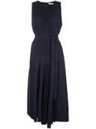 Tibi Edith Pleating Sleeveless Dress - Blue