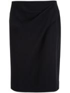 Lanvin Ruched Detail Pencil Skirt - Black