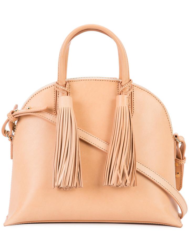 Loeffler Randall Tassel Detail Tote, Women's, Nude/neutrals, Calf Leather