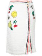 Muveil - Embroidered Skirt - Women - Cotton/nylon/polyester - 38, Women's, White, Cotton/nylon/polyester