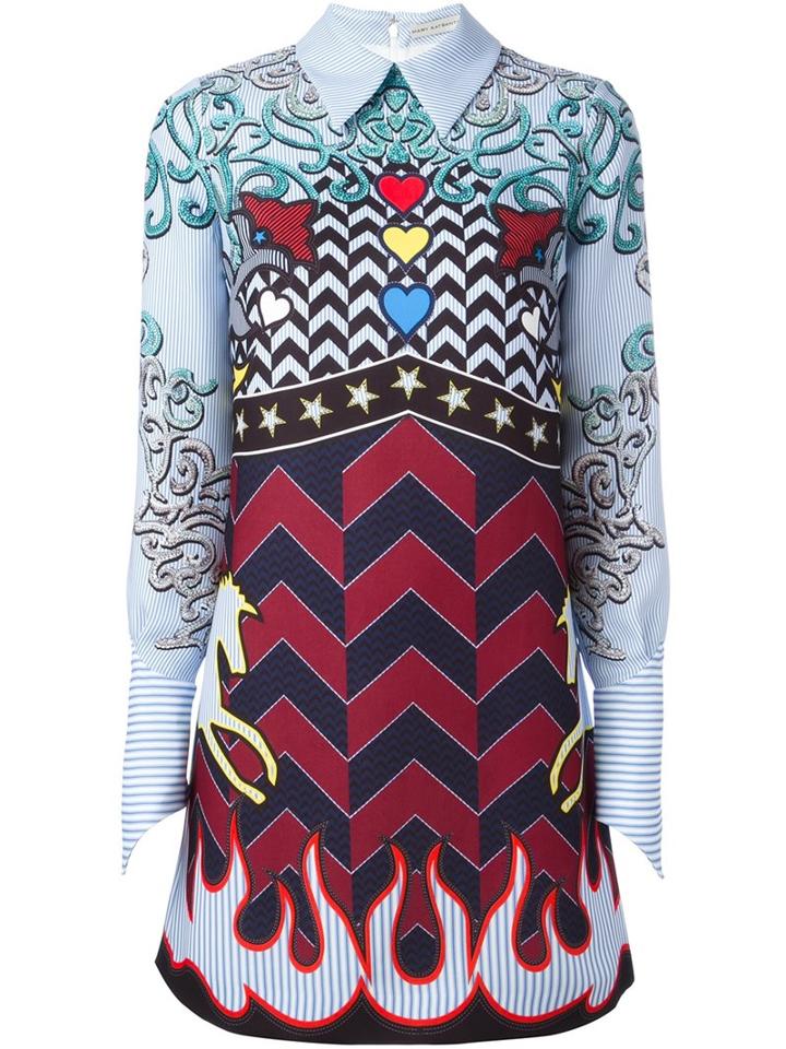 Mary Katrantzou Showmanship 'eden' Dress, Women's, Size: 6, Blue, Silk/polyester