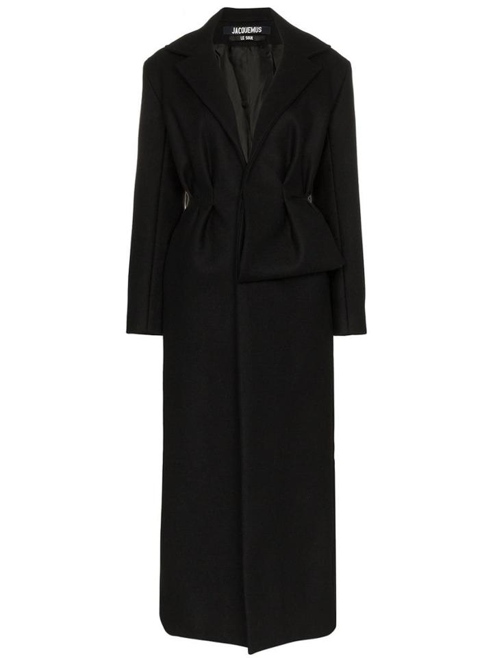 Jacquemus Le Manteau Aissa Long Coat - Black