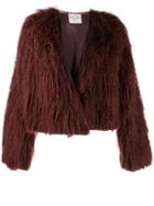 Forte Forte Faux Shearling Jacket - Red